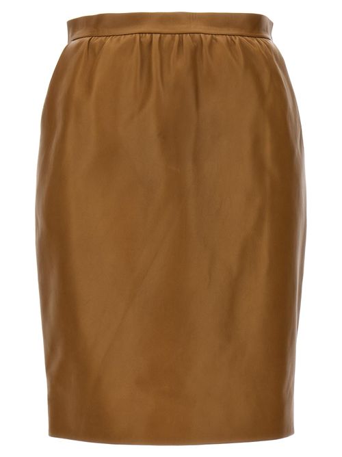 Saint Laurent Leather Skirt