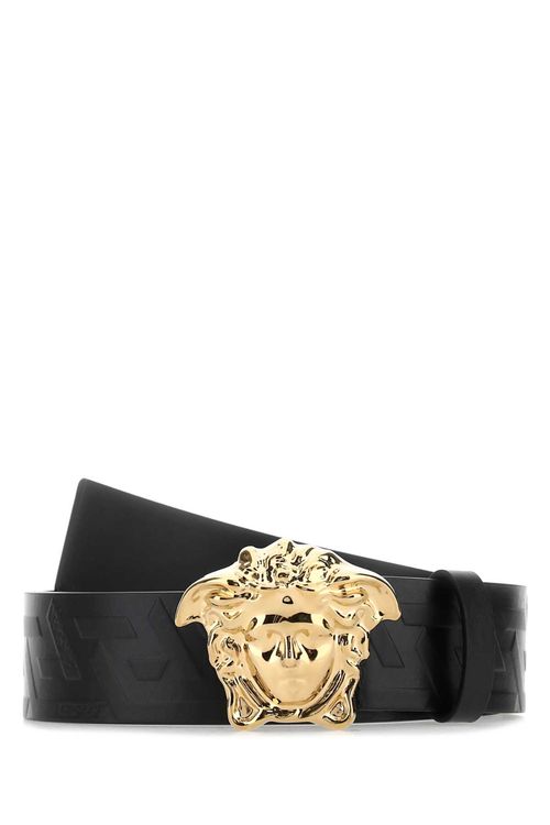 Versace Black Leather Belt