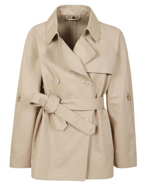 Fay Short Cotton Trench Coat