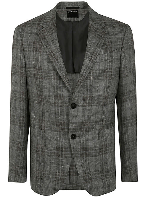 Zegna Wool And Silk Blend...