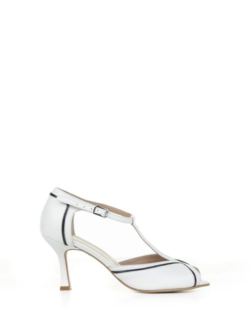 Hope White Leather Pumps With...