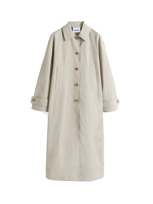 Aspesi Long Beige Trench Coat...