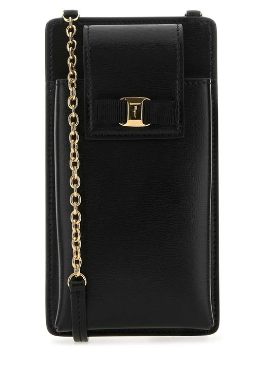 Ferragamo Black Leather Phone...