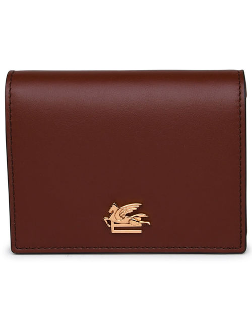 Etro Brown Leather Wallet