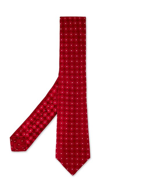 Kiton Red Tie With Floral...