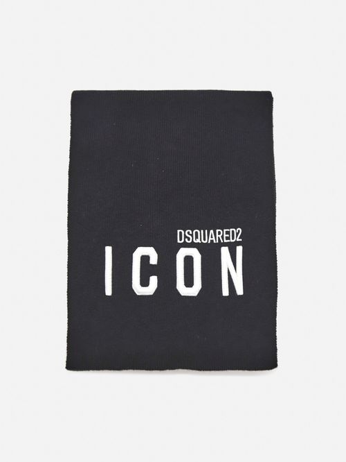 Dsquared2 Wool Scarf With...