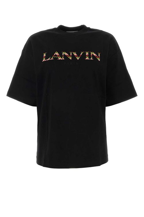 Lanvin Black Cotton T-Shirt