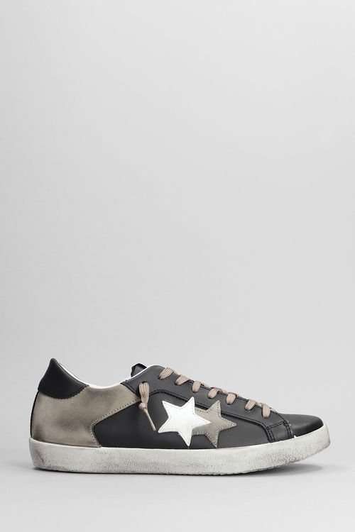 2Star Sneakers In Black Suede...