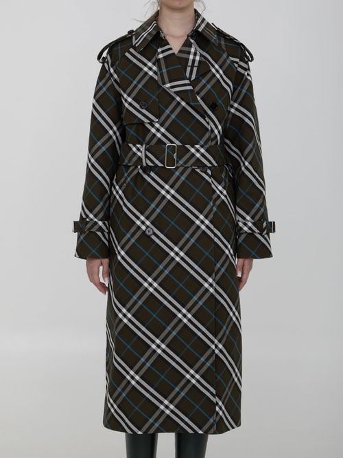 Burberry Long Trench Coat In...