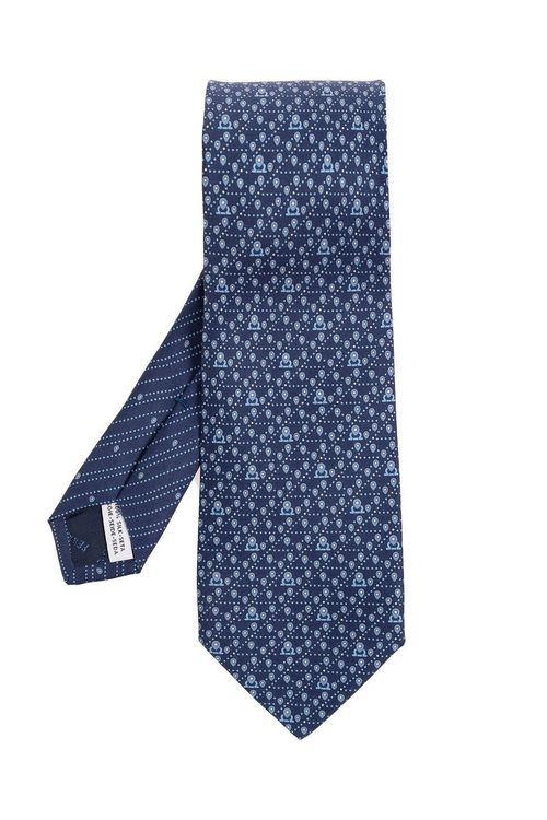 Ferragamo Tag Printed Tie