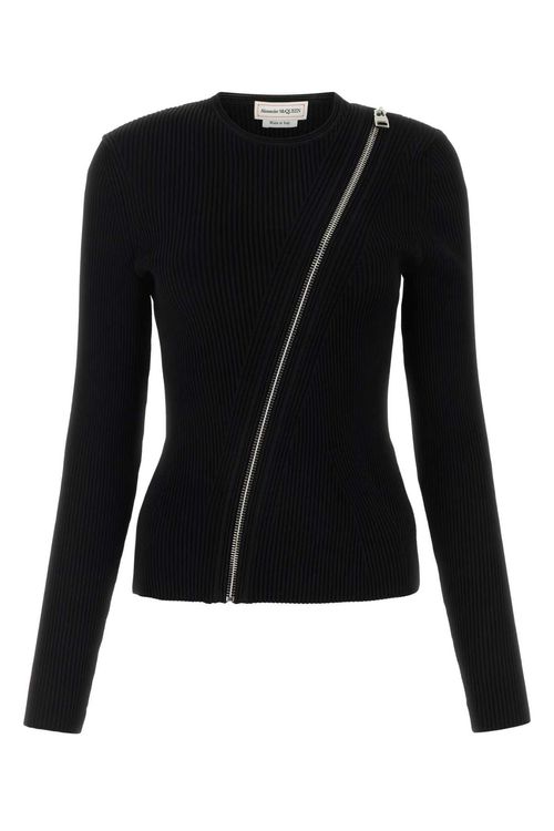 Alexander Mcqueen Black Knit...