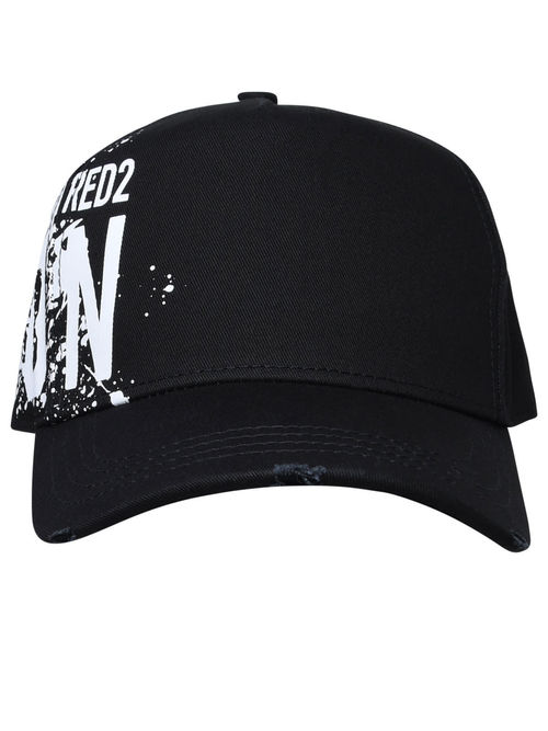 Dsquared2 Black Cotton Hat