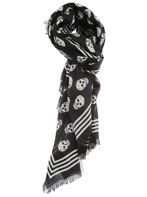 Alexander Mcqueen Skull Scarf