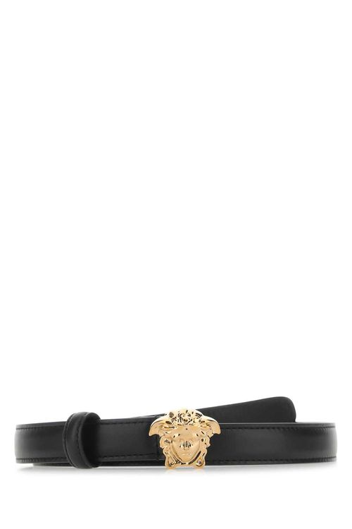 Versace Black Leather Belt