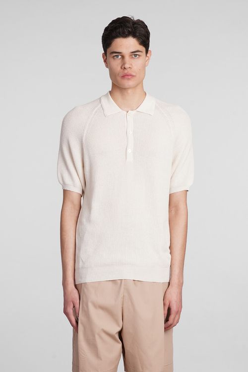 Laneus Polo In Beige Cotton