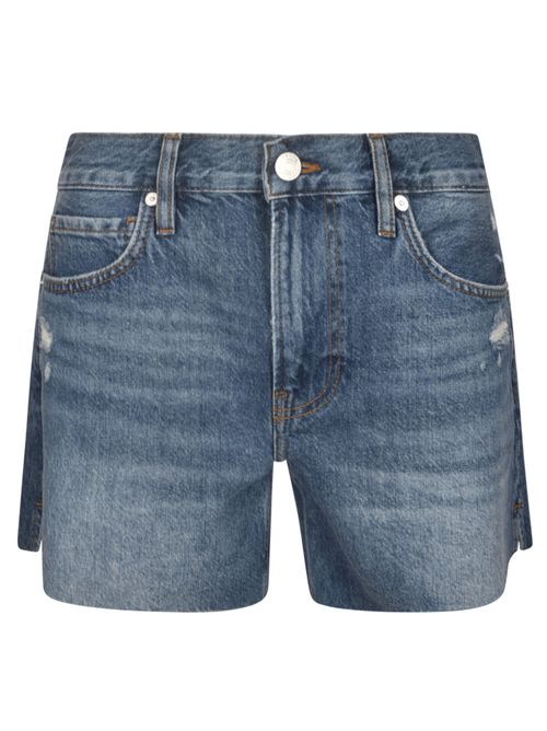 Frame Distressed Denim Shorts