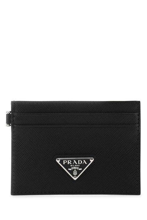 Prada Black Leather Card...