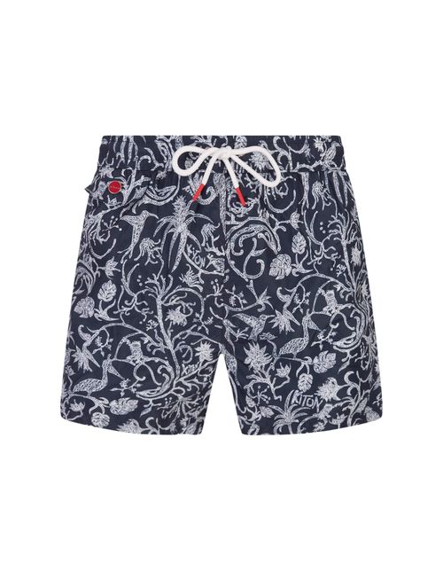 Kiton Navy Blue Swim Shorts...