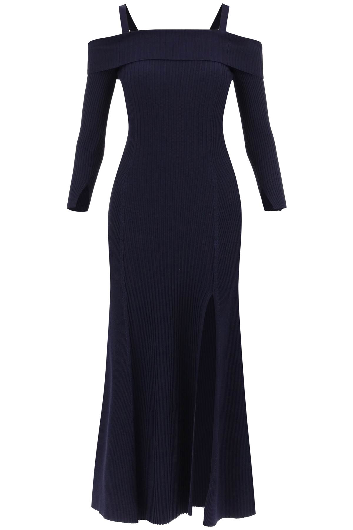 【Alexander Wang】Off-the-shoulder dress with ruches Off-Shoulder Ruched Dress in BLACK | alexanderwang®