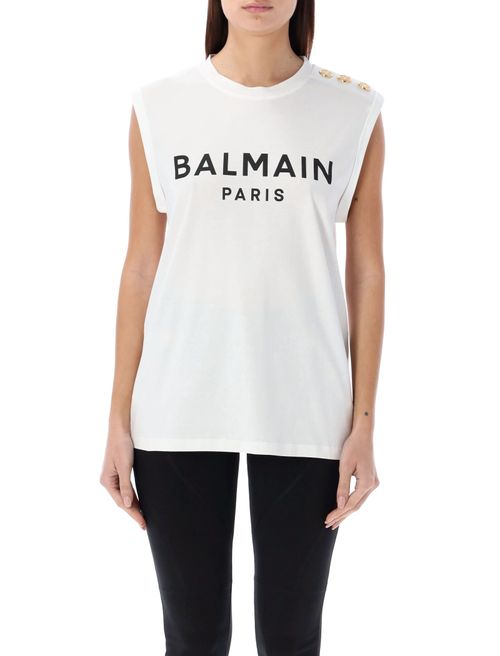 Balmain 3-Button Tank Top