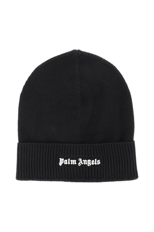 Palm Angels Ribbed Knit Beanie