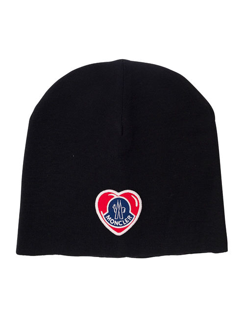 Moncler Black Beanie With...