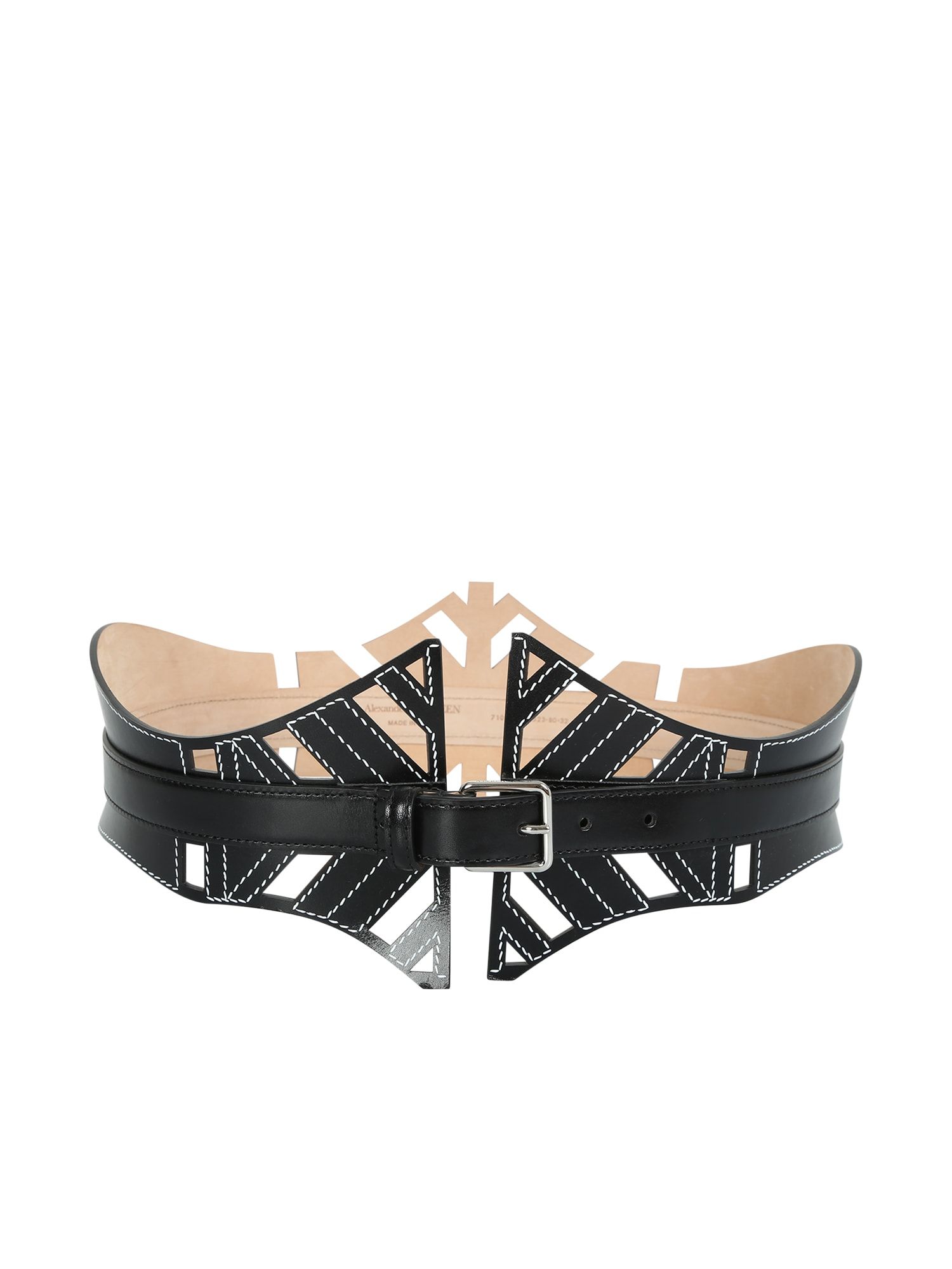 Alexander Mcqueen Double Belt With Sk. 327.18 Grazia