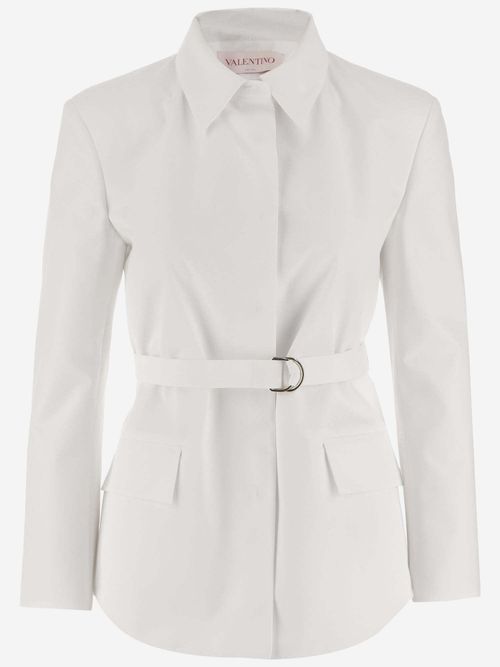 Valentino Compact Poplin Caban