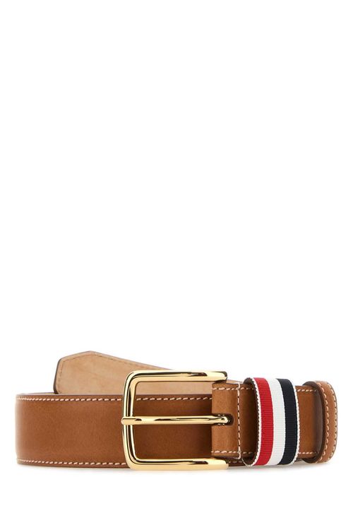 Thom Browne Brown Leather Belt