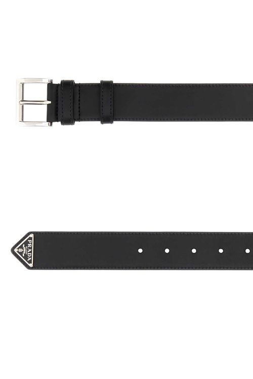 Prada Black Leather Belt