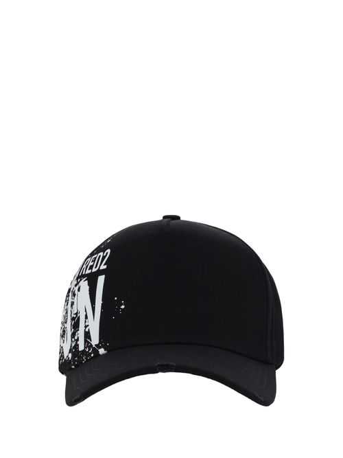 Dsquared2 Black Cotton Hat