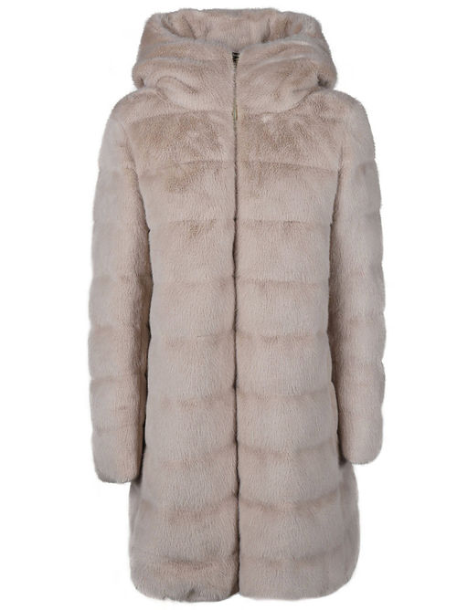 Herno A-shape Faux Fur Down...