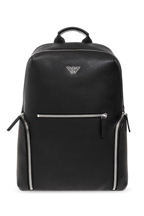 Logo Plaque Zipped Backpack...