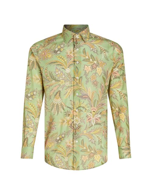 Etro Green Shirt With Paisley...