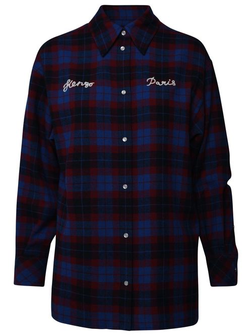 Kenzo Checked Long-Sleeved...