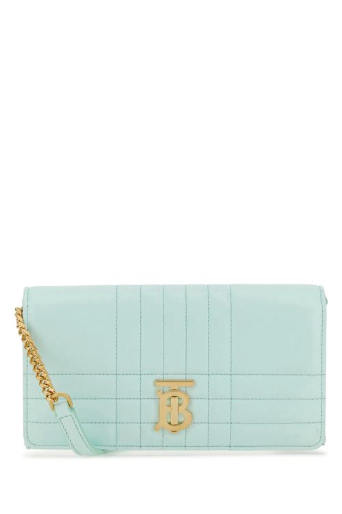 Burberry Sea Green Leather...