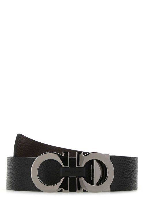 Ferragamo Black Leather...