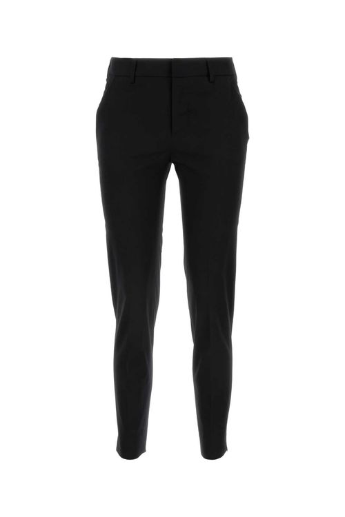 Pt01 Black Stretch Cotton Pant