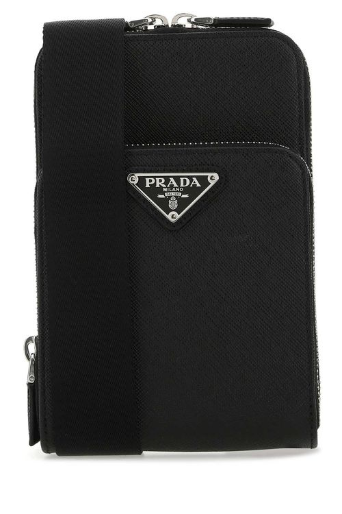 Prada Black Leather Phone Case