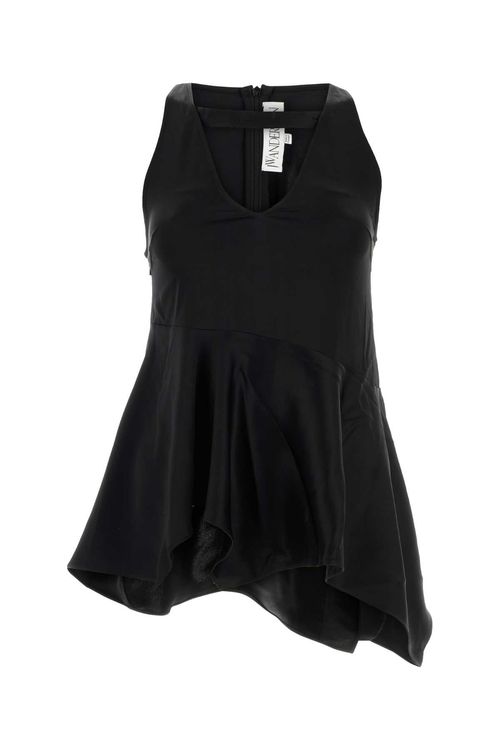 J.w. Anderson Black Satin Top