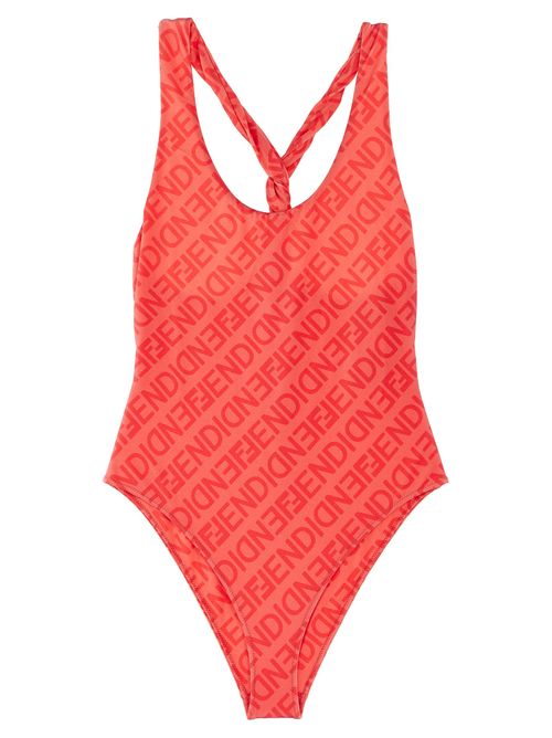 Fendi All Over Logo One-Piece...