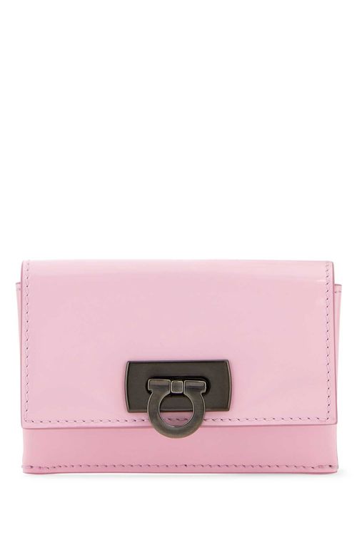 Ferragamo Pink Leather Coin...