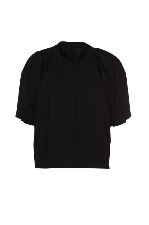 Sacai Cropped Short-Sleeved...