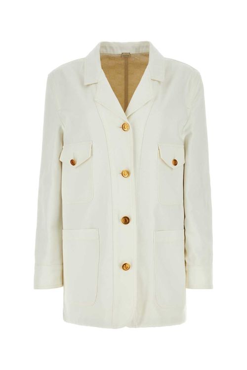 Gucci Ivory Denim Blazer