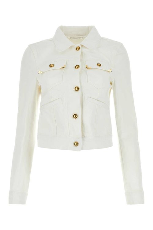 Palm Angels White Denim Jacket