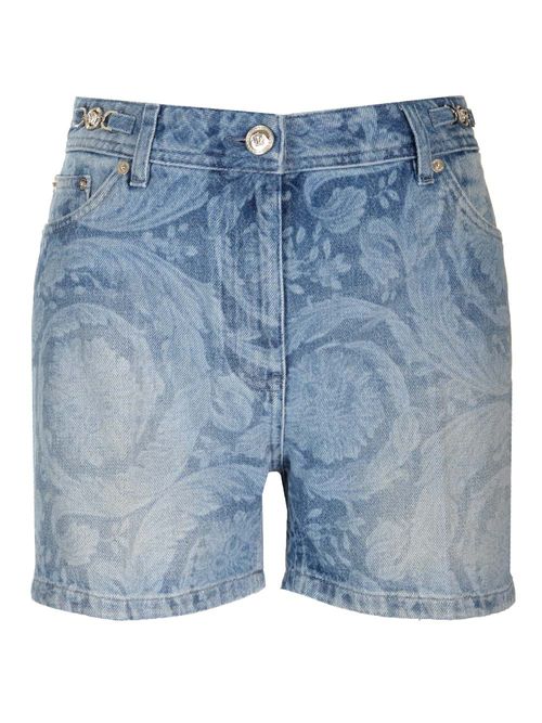 Versace Slim Fit Denim Shorts