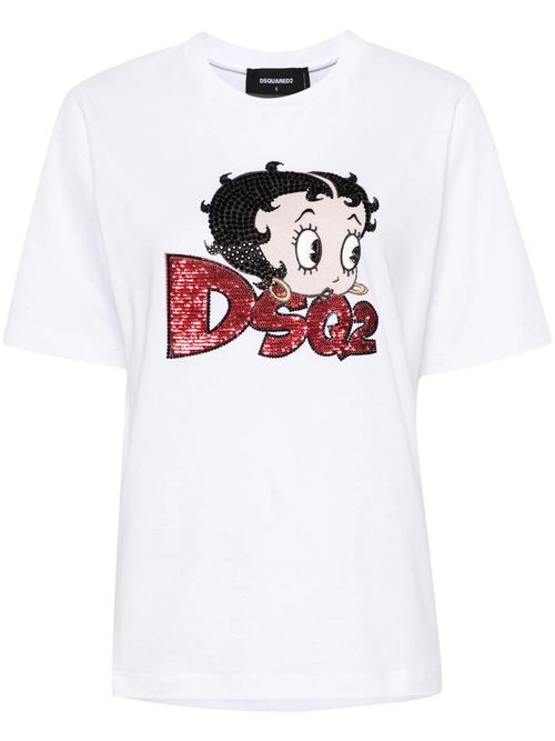 Dsquared2 White Cotton T-Shirt