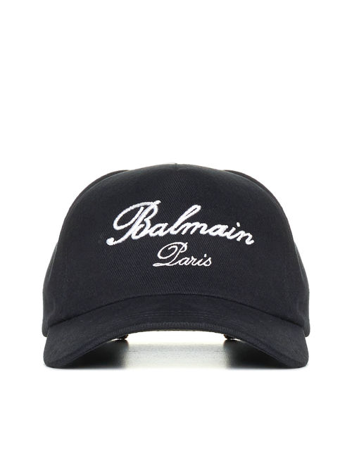 Balmain Black Cotton Hat