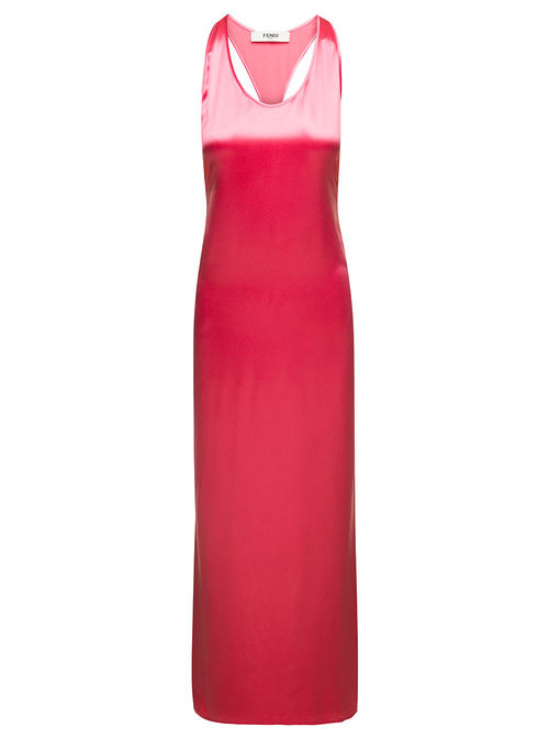 Fendi Maxi Pink Dress With...