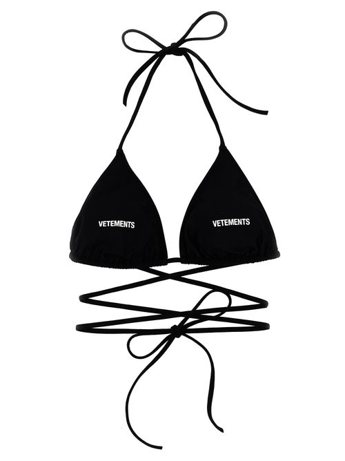 Vetements Logo Bikini Top